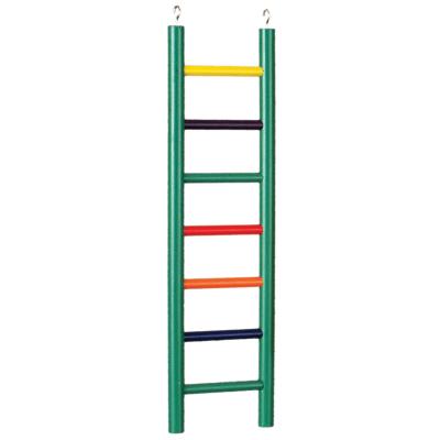 7-rung Multi-color Wood Bird Ladder-1136