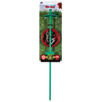 24 Tie-out Dome Stake with 12' Cable - 2123
