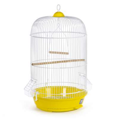 Small Round Bird Cage - Yellow