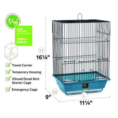 Small Blue Bird Cage - SP50021