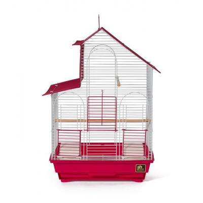 Parakeet House Bird Cage Red - SP41614-2