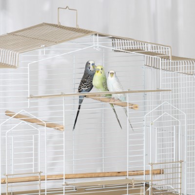 Cockatiel Flight Bird Cage-Brown/White - SP50051