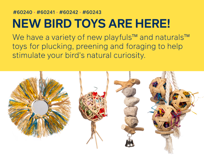 NEW playfuls & naturals Bird Toys