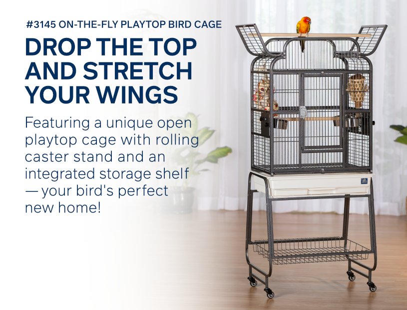 On-the-Fly Playtop Bird Cage