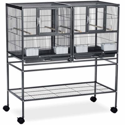 Hampton Deluxe Divided Breeder Bird Cage w/Stand