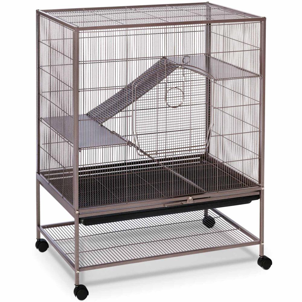 Cage à rats Keddoc Maison pour animaux Dessus Penthouse 93,5x63x76 cm  Anthracite