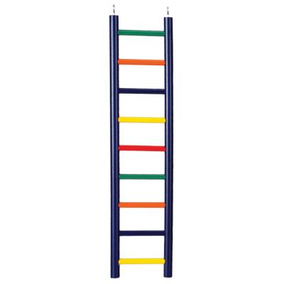 9-rung Multi-color Wood Bird Ladder-1137