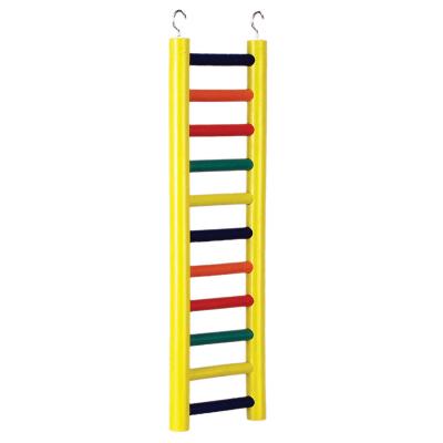 11-rung Multi-color Wood Bird Ladder-1138