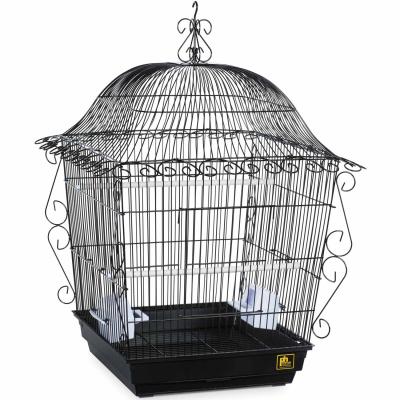 Scrollwork Bird Cage - Black