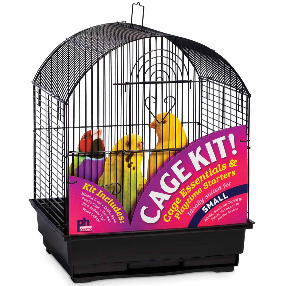 Prevue Hendryx Pet Products 34511 Dometop Bird Cage, Small, Black Hammertone