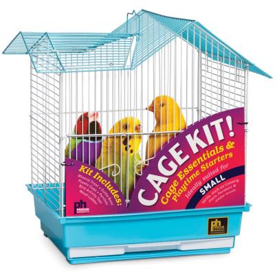 Double Roof Top Bird Cage Kit - Blue