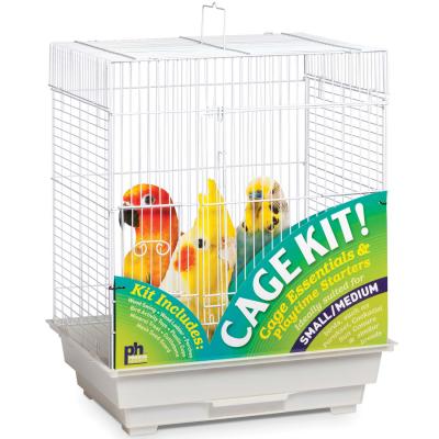 Square Top Bird Cage Kit - White - 91320