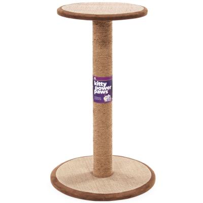Kitty Power Paws Tall Round Platform Scratching Post 31 3/4 H
