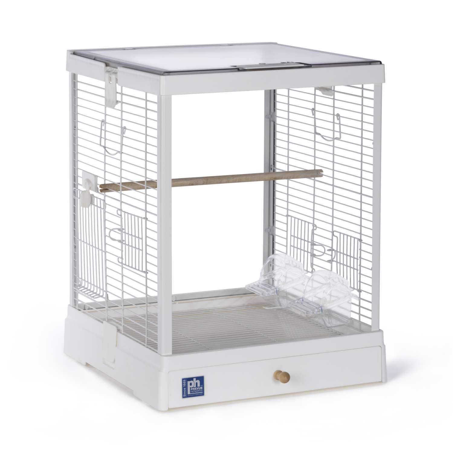 Crystal Palace Bird Cage - White - 222W