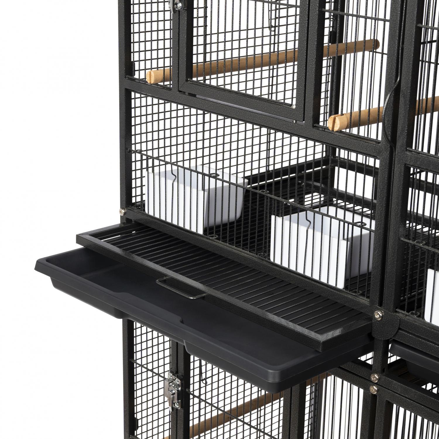 Hampton Deluxe 3-Stack Divided Breeder Cage w/ Stand F076 Prevue