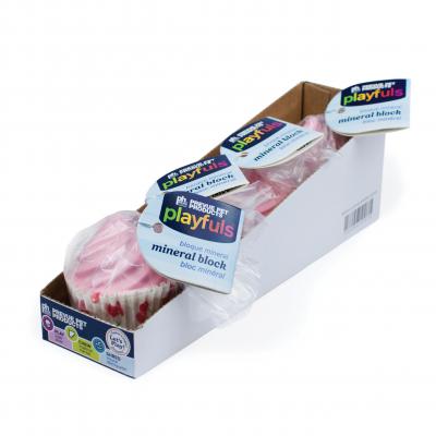 Pink Cupcake Mineral Block (4 Count Display Box)
