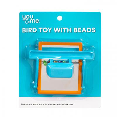 Bird Perch Mirror w/Beads - You and Me