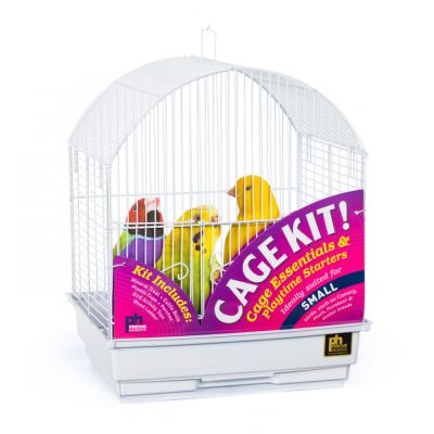 Round Top Bird Cage Kit - White