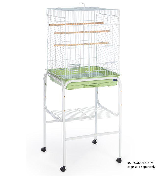 Mcage 4-Tier Rolling Stand For 24x16x16 Aviary Bird Flight Cages – White, Model T805