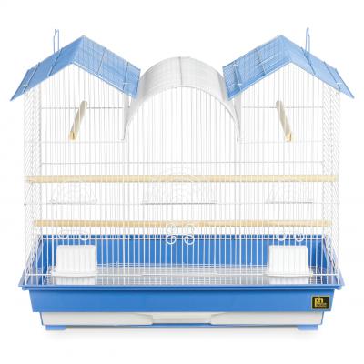 Triple Roof Bird Cage - Blue