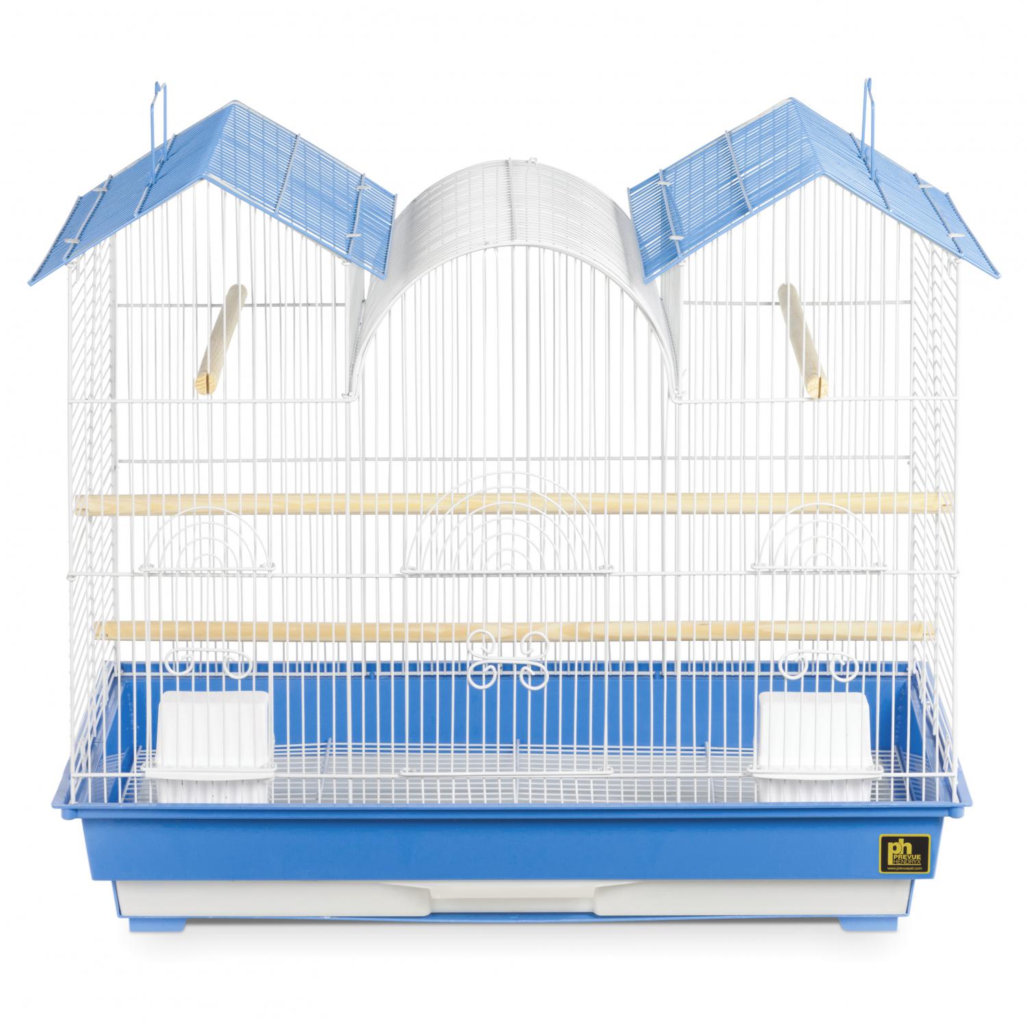 Triple Roof Bird Cage - Blue - SP1804TR-1