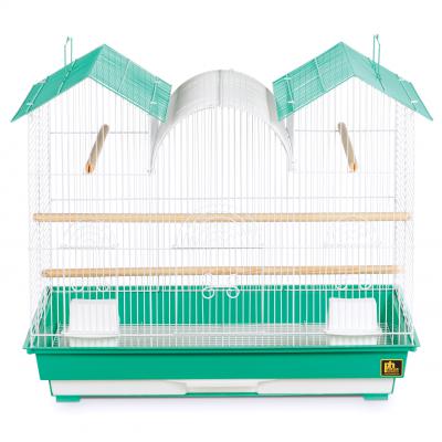 Triple Roof Bird Cage - Green