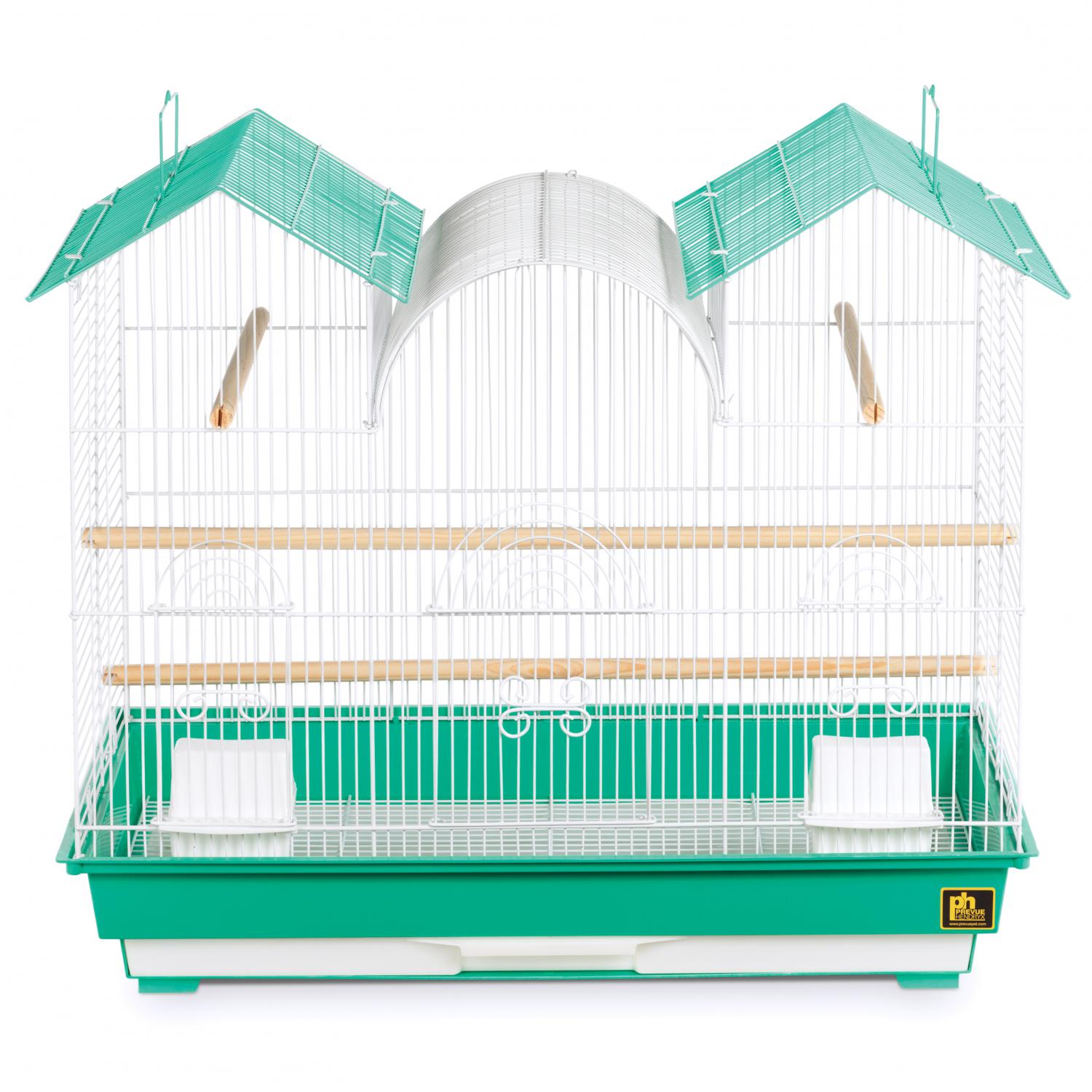 Triple Roof Bird Cage - Green - SP1804TR-2