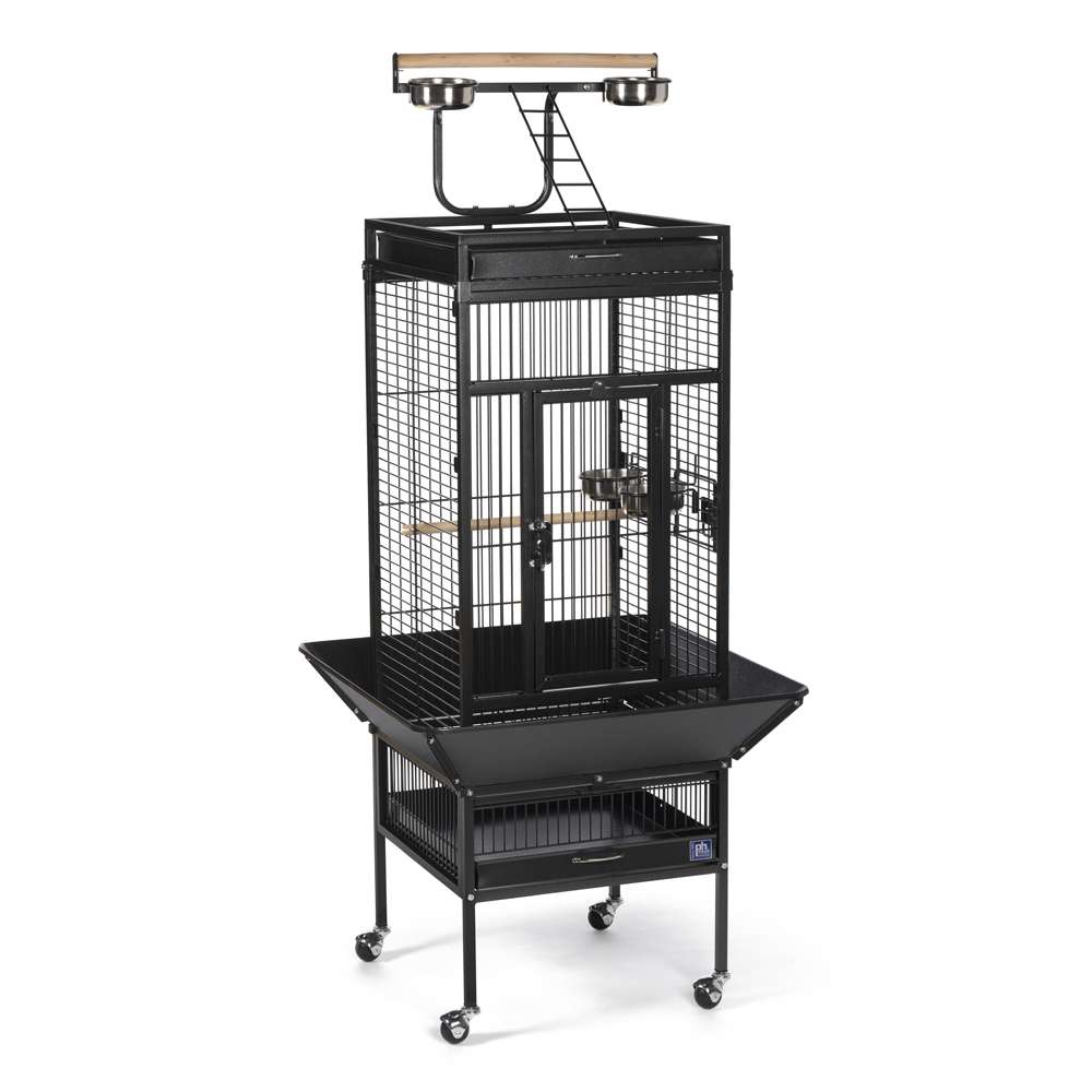 NEW Prevue Pet Products Wrought Iron Select Bird Cage Black Hammertone 3151BLK 