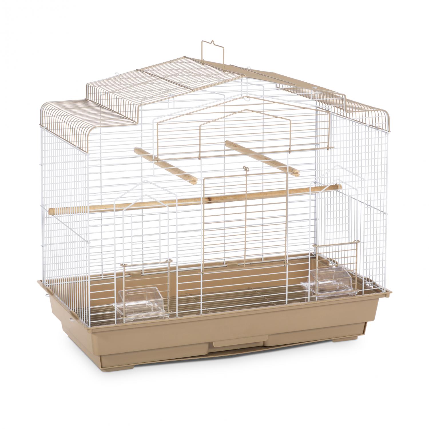 Cockatiel Flight Bird Cage-Brown/White - SP50051