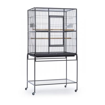 Powder-coated steel construction Flight Cage w/ Stand - Black