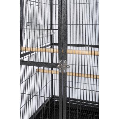 Powder-coated steel construction Flight Cage w/ Stand - Black - F046