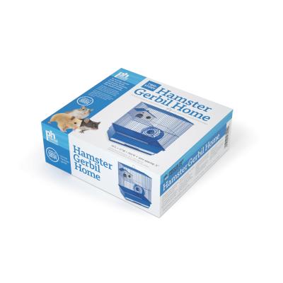 Two-Story Hamster Gerbil Home - Blue (Graphic Carton)