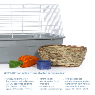 Bella Rabbit Cage Kit - Gray - 527-KIT